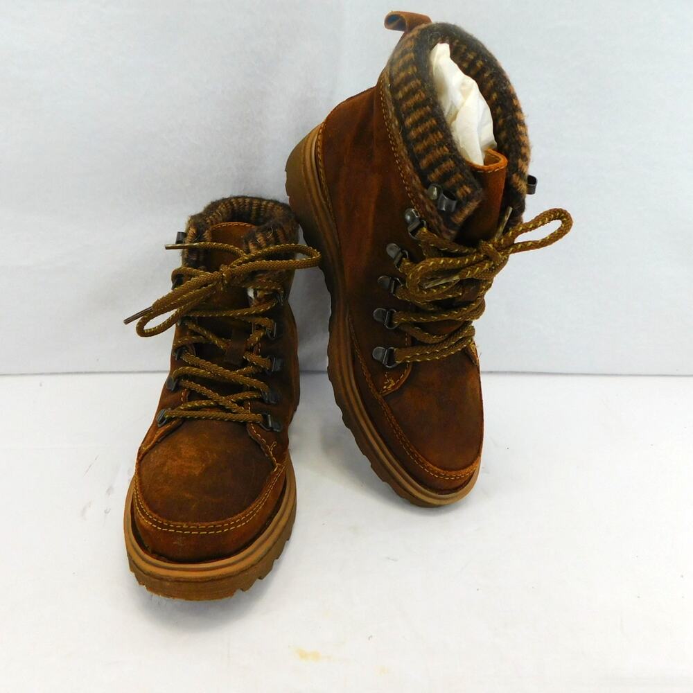 Born Orlene Brown Women's Boots Brown Glazed Ginger Size 6 - New